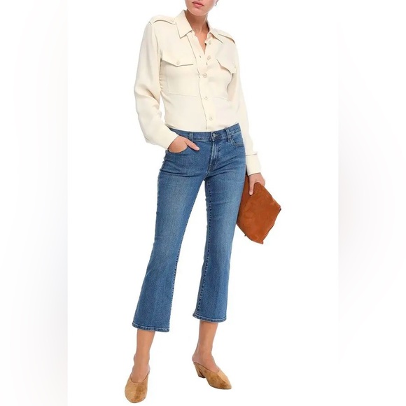 J BRAND Selena Mid-Rise Kick-Flare - Picture 4 of 5